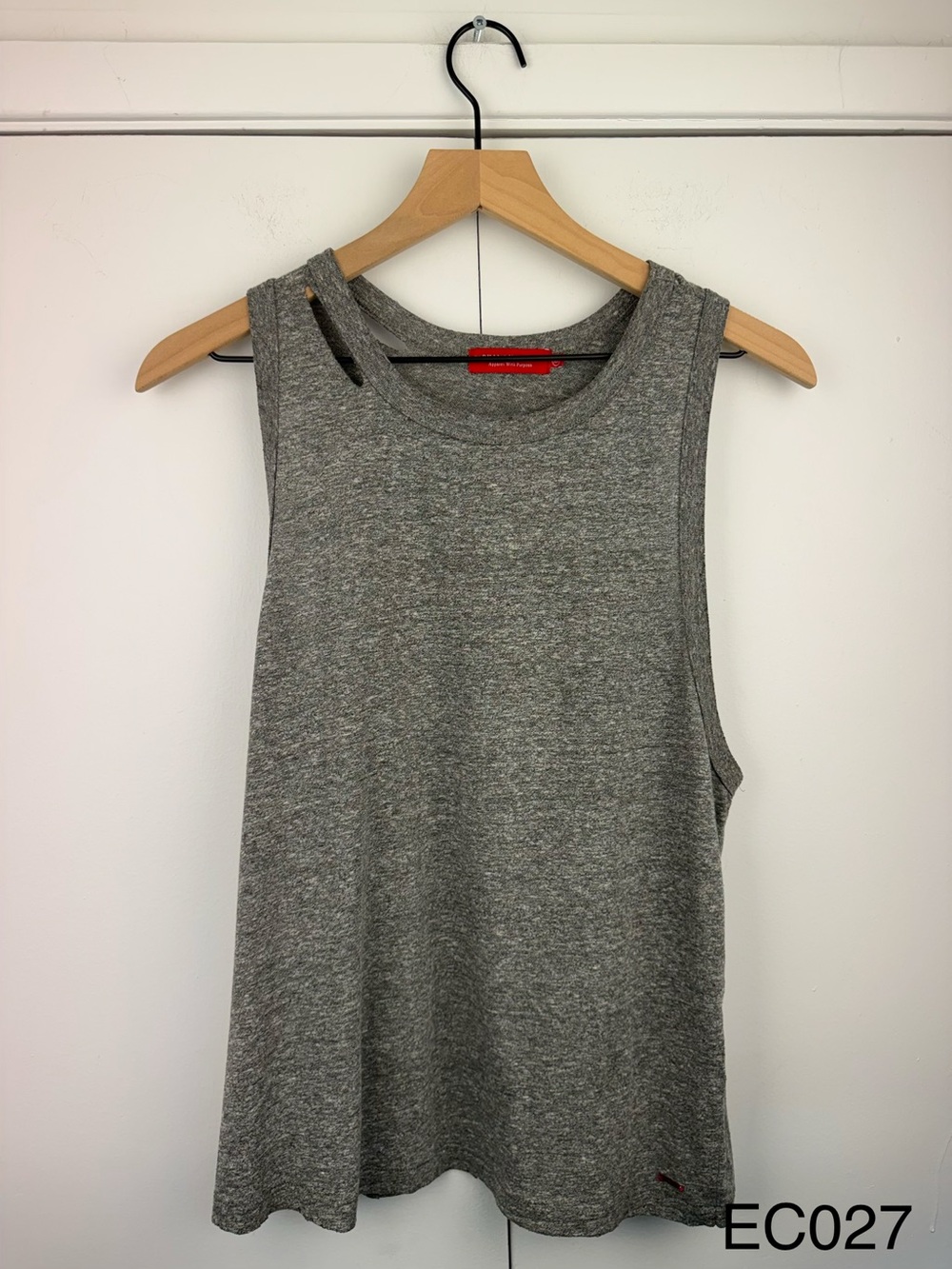 n:PHILANTHROPY Distressed Heather Gray Tank Top M